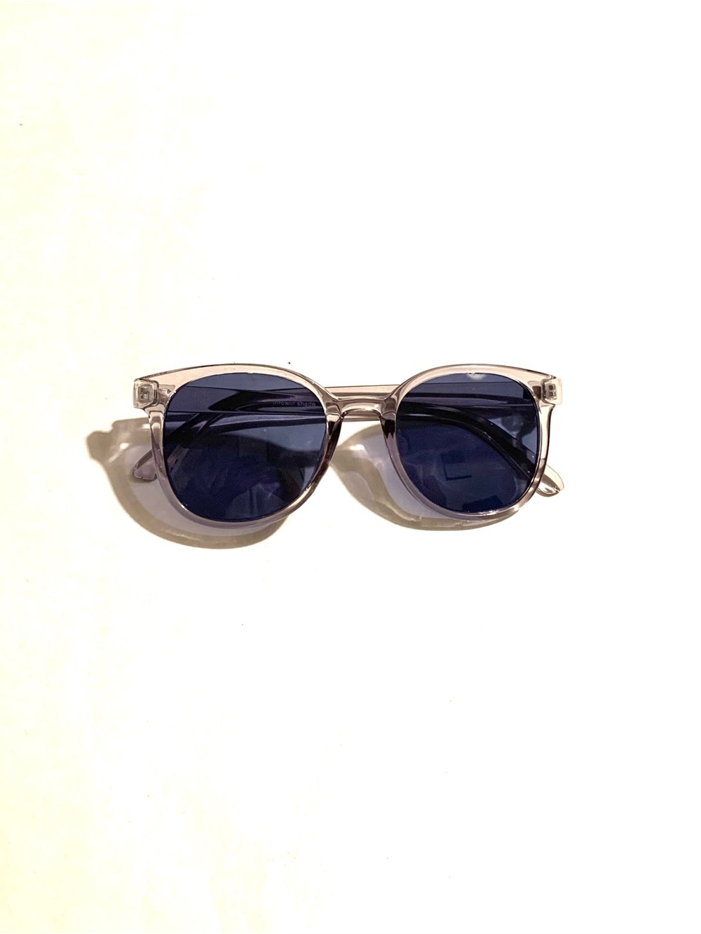 J.Crew - Clear Frame Sunglasses with Blue Lenses